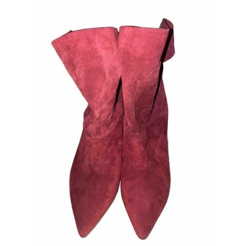 michael kors Carey Booties Size 6 Red Suede Heels